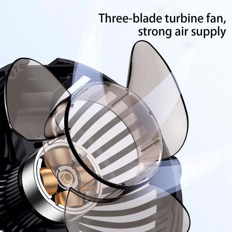 Portable Car Fan Double Head Car USB Fan Strong Wind Low Noise Cooling Device 360-Degree Rotation Dashboard Accessories For