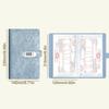 Waterproof 100 Envelopes Money Saving Challenge Embossed Flower Savings Binder  for Lovers&Couples