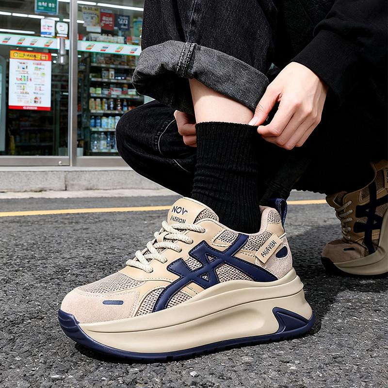 Mesh inner height increase dad shoes women's autumn new casual platform Forrest Gump shoes sports moral training shoes