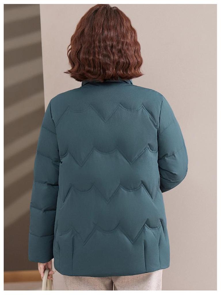 Brand Mom 2025 Women's Short Winter Coat: Thick Warm Duck Down, Loose Fit, Chinese Style