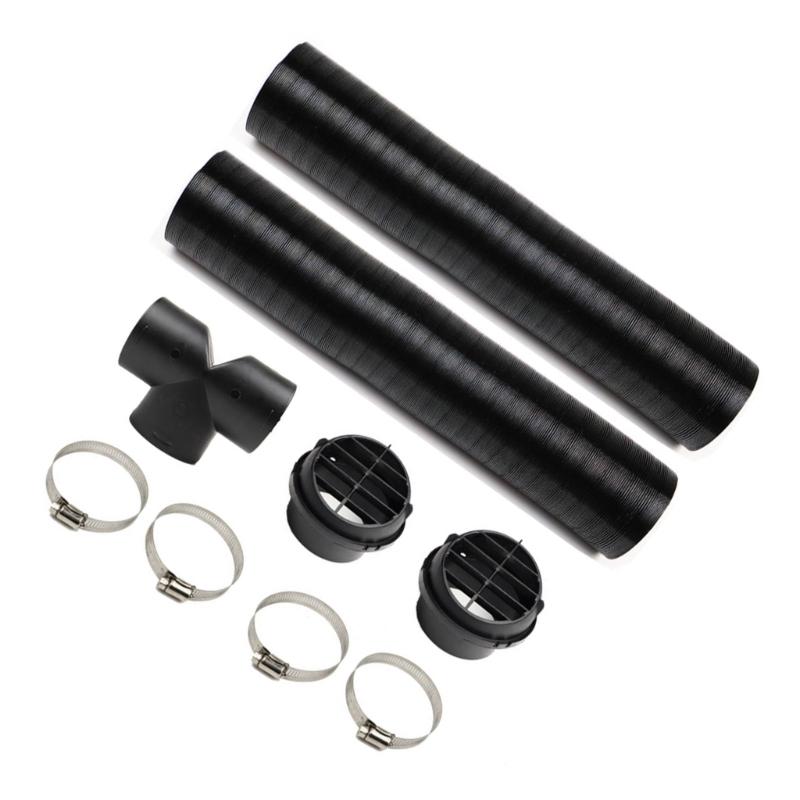 Diesels Heater Vent, Parking Heater T-Shaped 75mm Diesels Air Car Parking Heater Pipe Ducting, Warm Air Vent Outlet Kit