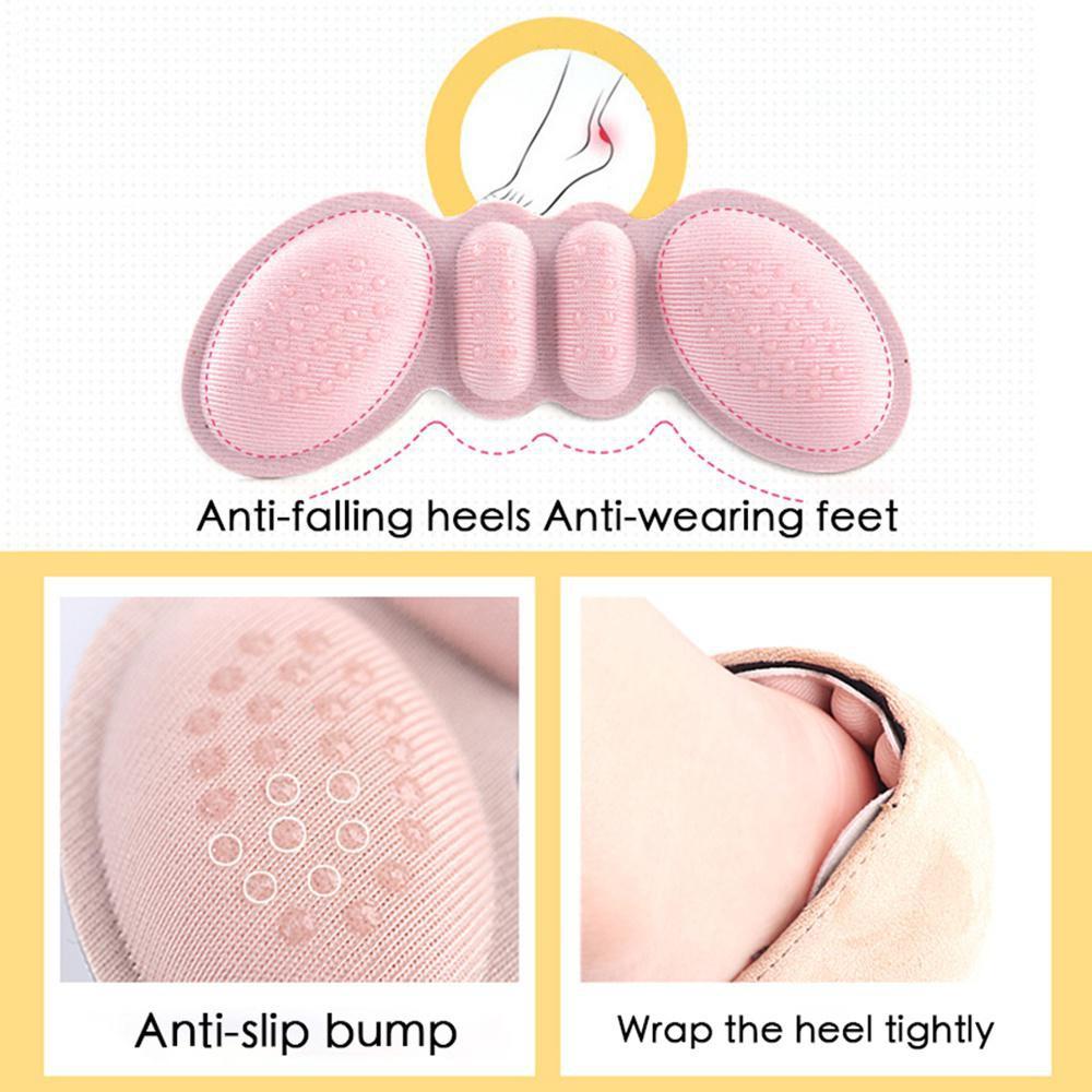 1 Pair High Heel Insoles Adhesive Heel Pads Size Adjustable Liner Grips Protector Anti Friction Inserts