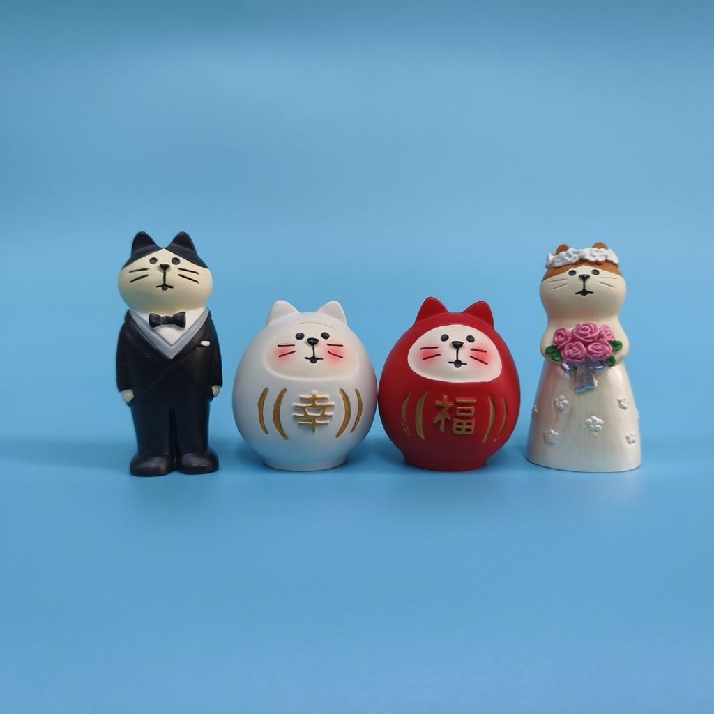 Cat Resin Ornament With Wedding Attire For Home Office Decor And Gift