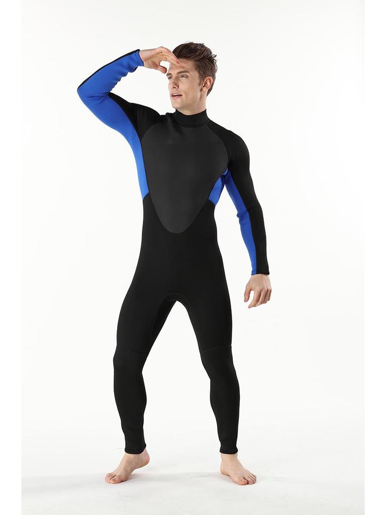 MYLEDI Men's 3mm One-Piece Warm Wetsuit for Snorkeling and Swimming