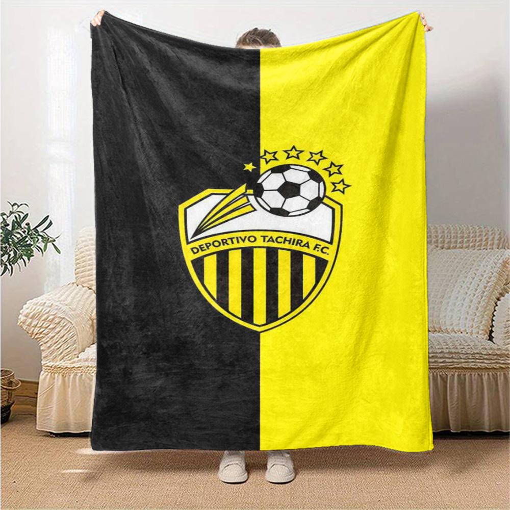 Deportivo Chicara FC Print Flannel Blanket High Quality Warm Comfortable Cover for All Seasons Perfect for Gifts Home Decor