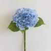 Blue Artificial Hydrangea Flowers Real Touch Green Artificial Hydrangea Branches Decoration Wedding Bouquet Flower Arrangement