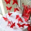3pcsX2.2m Wedding Room Bedroom Wedding Living Curtains Long Happy Character Latte Flower Decoration Arrangement 3D Set Butterfly