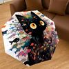 1PC cat fishAutomatic Open/Close Umbrella with Windproof, 8-Rib Sturdy Canopy, Durable Ribs, Fashionable Design, Outdoor Accessory, Fun Prin, Holiday