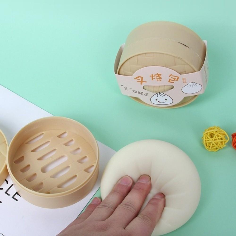 Slow Rebound Dumpling Squishy Toy Realistic Reduce Pressure Toy Dumpling Squeeze Toy Sensory Play