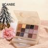 Ucanbe Fifteen-Color Series Eyeshadow Low Saturation High Saturation Matte Pearlescent Colorful Makeup for Daily Use for Beginners