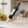 Ant Shaped Wine Holder Metal Rack, Freestanding Bottle Holder,Stable Retro Solid Stand Art Ornament Red Stand, for Home Kitchen Bar Decor Eye-catching
