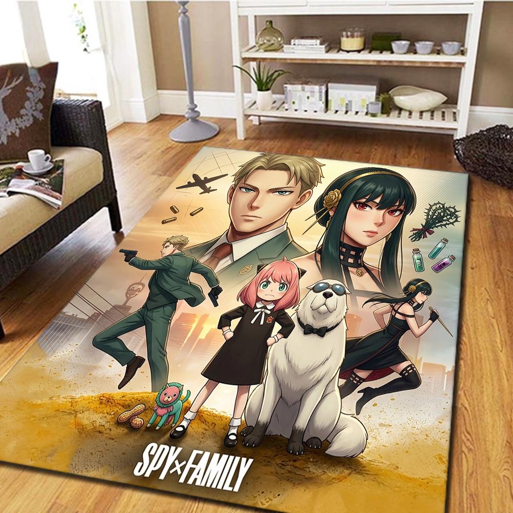 SPY FAMILY Bedroom Carpet, Living Room Decor, Home Cool Movie Mat Play Floor Mat -HE58