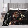 Megadeths Band Art Flannel Blanket Winter Warm Soft Throw Blanket for Kids Bedroom Fashion Bedspread Sofa Bed Cover