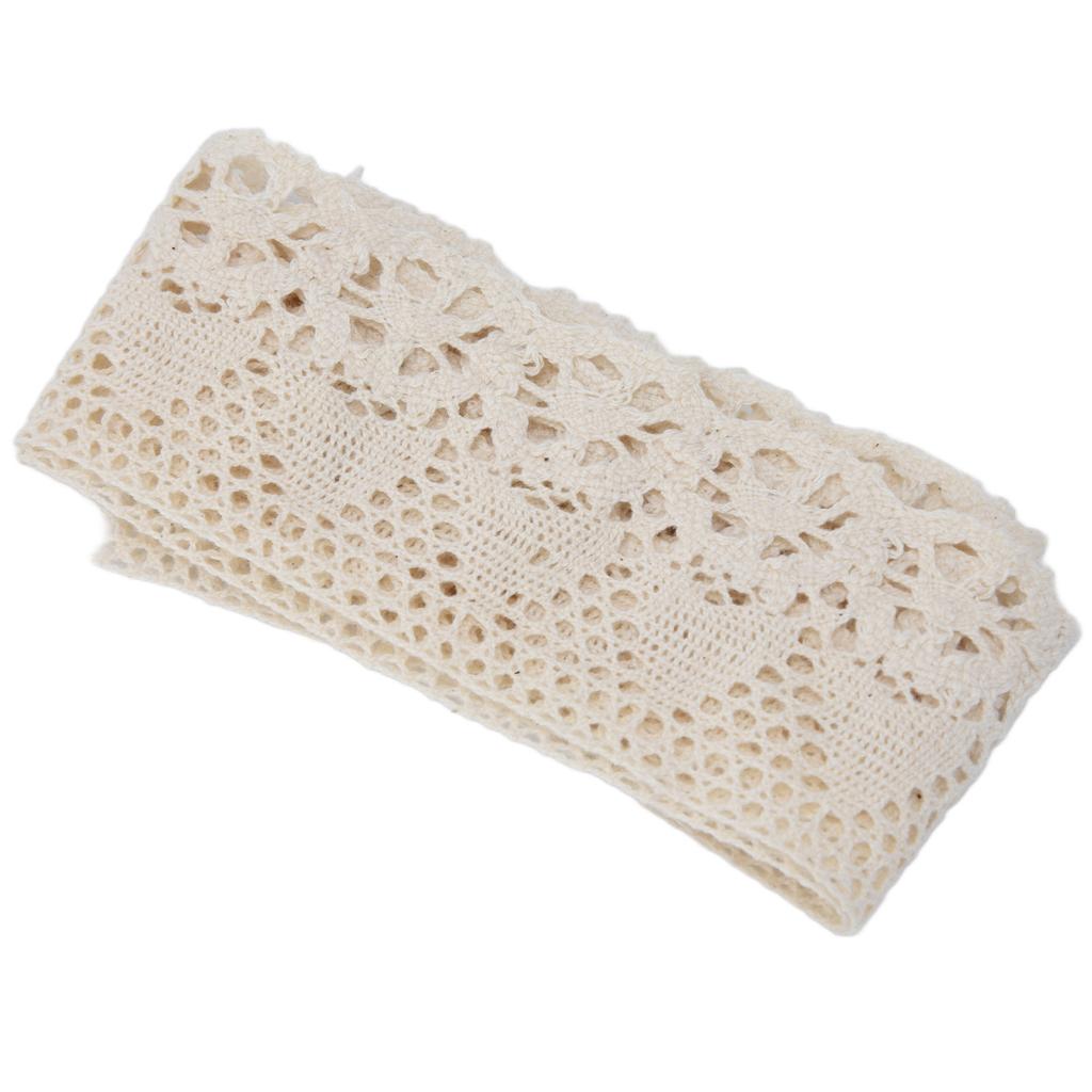 10 Yards Lace Trim DIY Multi Purpose Elegant Soft Skin Friendly Sewing Lace Ribbon Trim for Wrapping Party Decorations