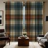 Piece Set High Definition Digital Printed Curtainplaid Style Colorful Checkered Pattern Curtainhome Decoration Curtain Polyester