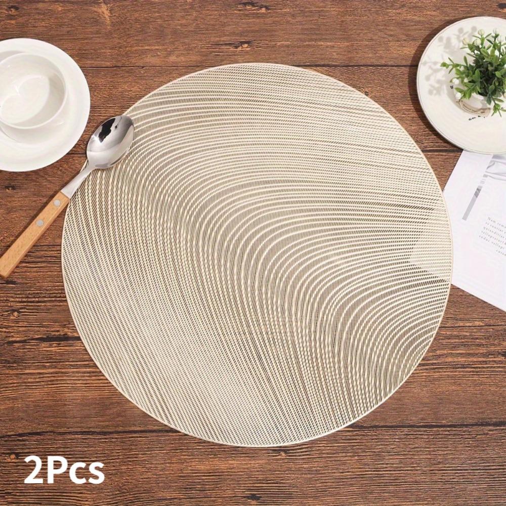 2 st Runda Bordstabletter Kök Matbordsunderlägg Biffunderlägg Värmeisolerande Skydd Restaurang Heminredning