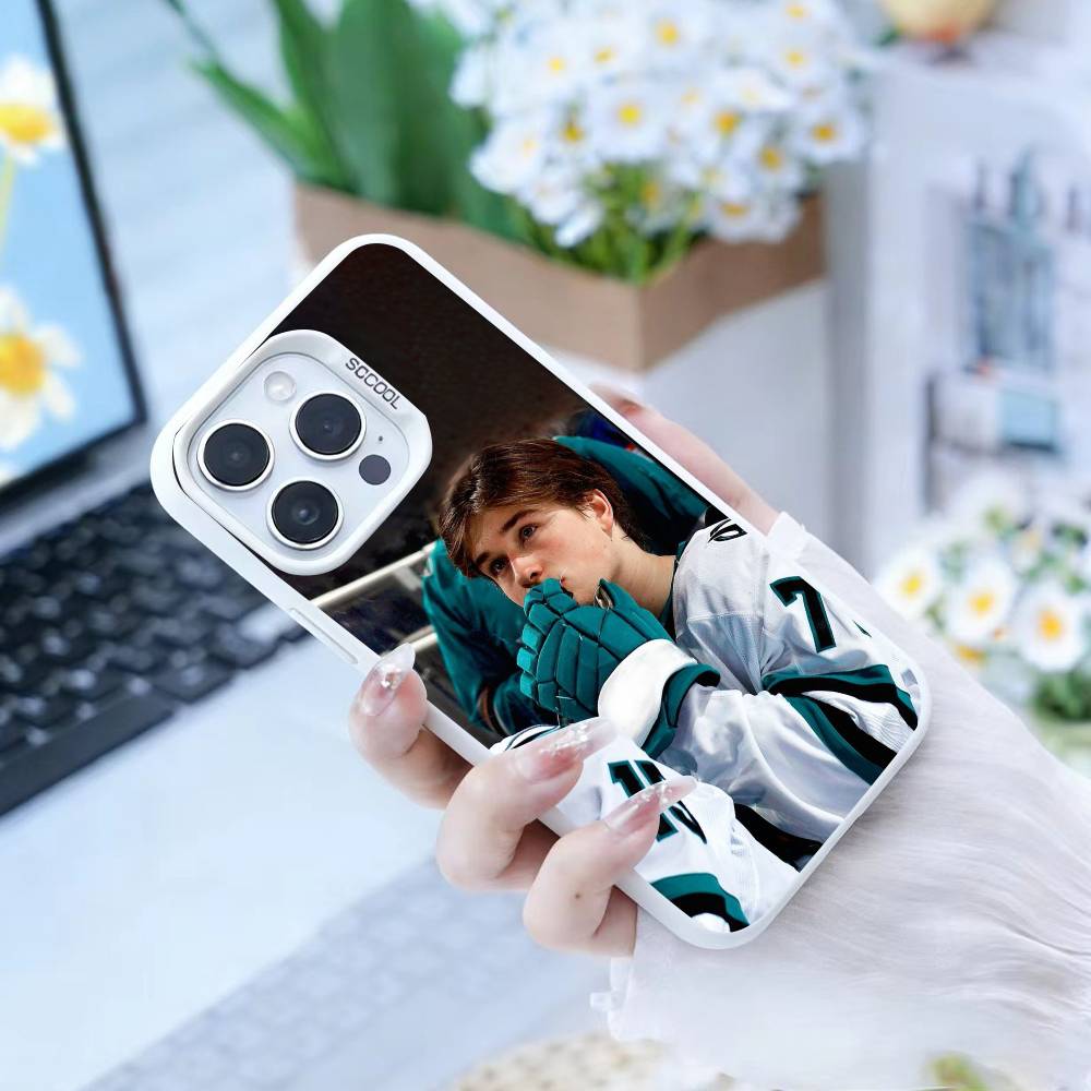 Ice Hockey Player-Heated Rivalry  Phone Case For iPhone 16,15,14,13,12,17,Pro,MAX white Matte Shockproof Cover