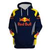 2026 Men's Red Bull 3D Print Casual Sports Hoodie
