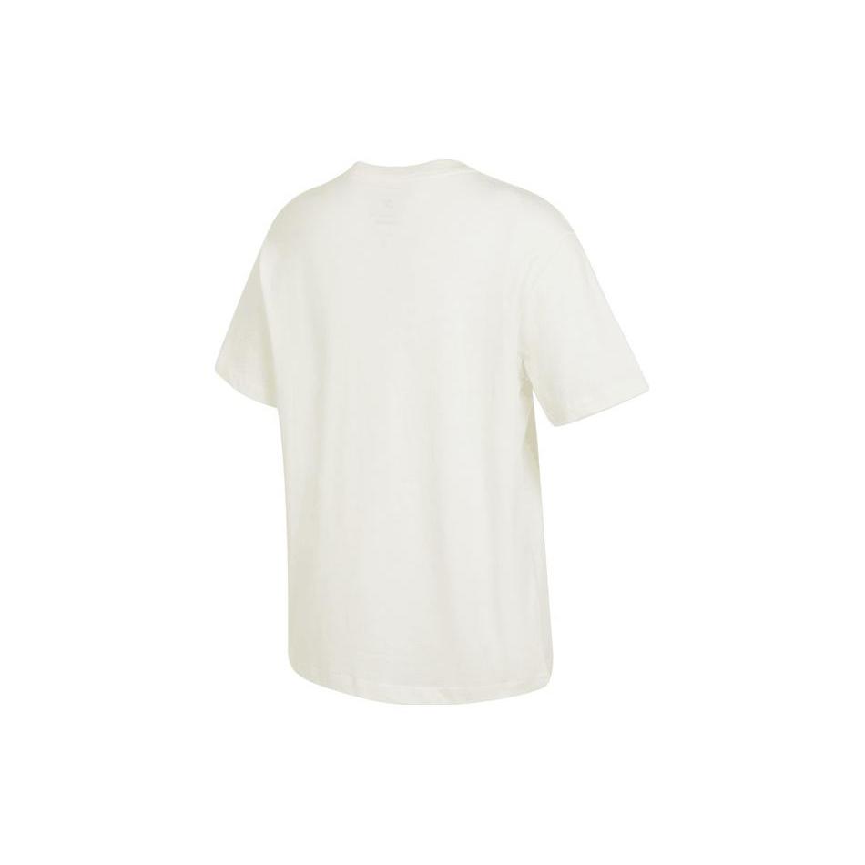 Nike Women'ss Letter Print Crewneck Retro T-Shirt Beige FB8204-133