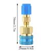 1pcs R1234YF To R134A Low Side Quick Coupler Auto Air-Conditioning A/C Hose Charging Air Conditioning Hose Connector