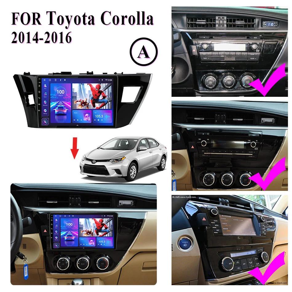 2 Din Android 12 Car Radio For Toyota Corolla Ralink 2013-2016 Multimedia Video Player GPS 4G Carplay Auto Stereo DVD Head Unit