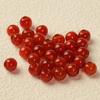 Cuentas de Ágata Roja Natural: Cuentas de Agujero Grande para Pulseras DIY, Collares y Accesorios de Joyería