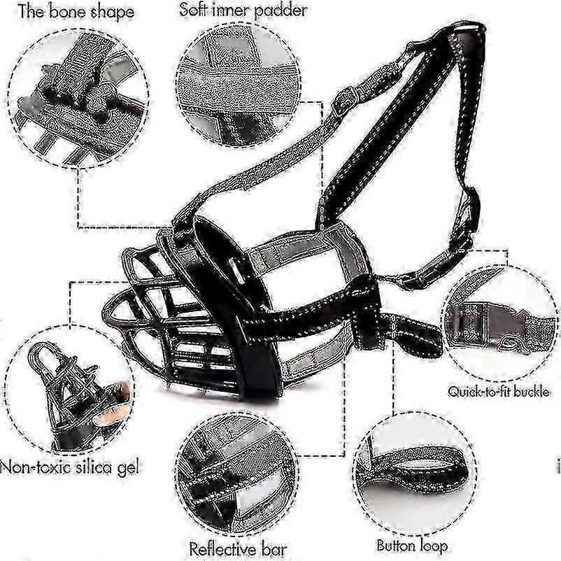 Secure and Comfortable Dog Muzzle for Soft Basket Breeds Effective In Preventing Biting Chewing and BarkingSize 1 SZRH A-YH