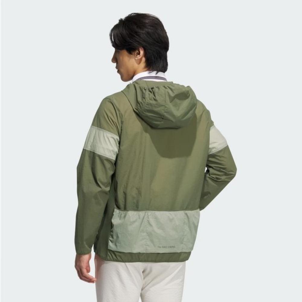 Adidas Golf 25SS Men S 3S Wind Jacket Jf6305 Olive Strata