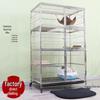 Stainless Steel Multi-Layer Indoor Cat Cage and Villa