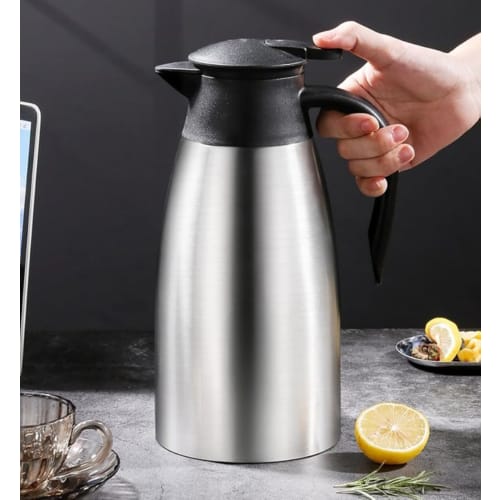 Thermos Water Bottle, Insulated Pot, Tabletop Pot, 304 Stainless Steel, 48-Hour Thermos Insulated Pot, 2L, Vacuum Stainless Steel, Tabletop Coffee Pot