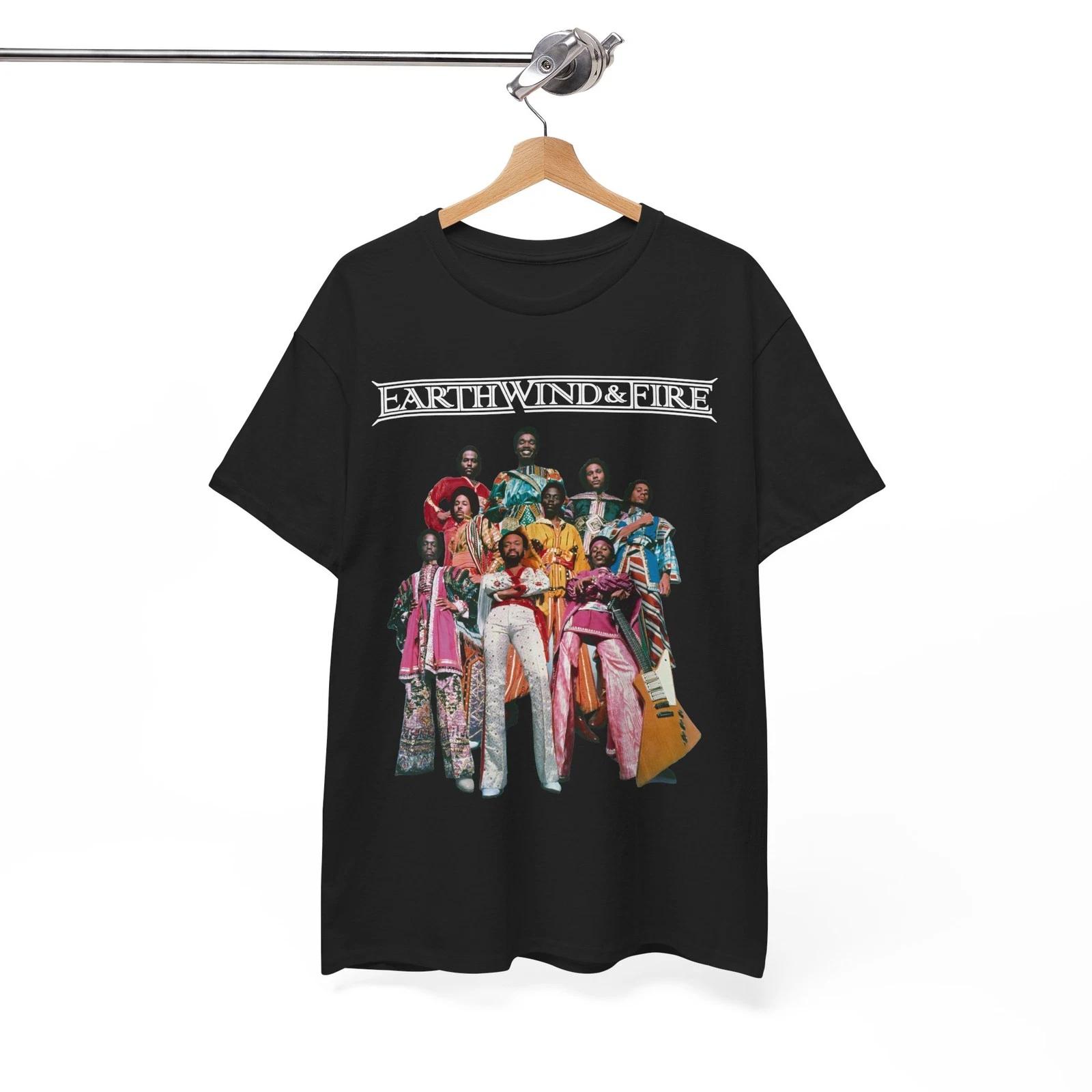 Earth Wind and Fire T-Shirt, Funk, Soul, Disco, Pop, Jazz Music, Unisex Band Tee M