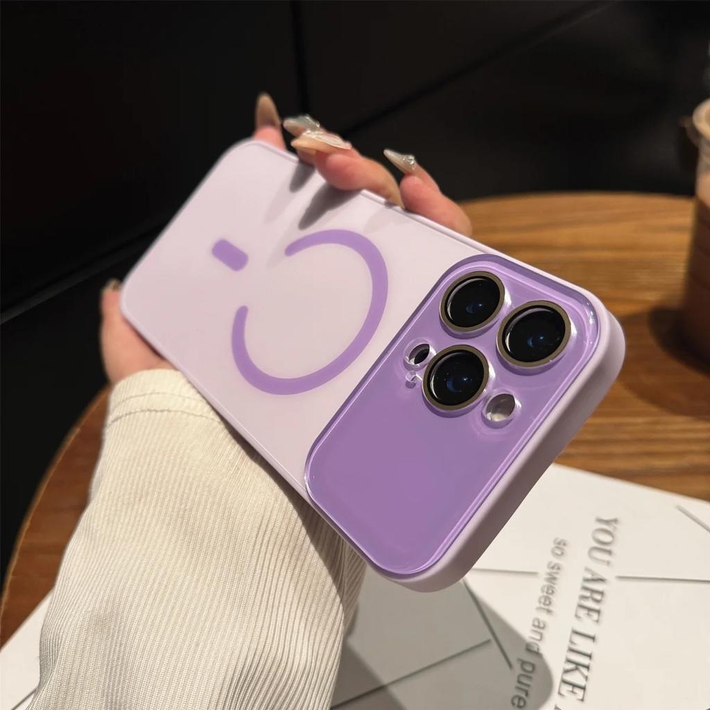 Official Candy Color Magsafe Magnetic Case for IPhone 17 Pro Max Air 16 E 15 14 13 12 Wireless Charge Camear Lens Wireless Charge Cover