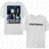 Michael Scofield  Men Shirt Prison Break Streetwear Vintage Tv Series Y2k Aesthetic Clothing Tshirt Harajuku Top Short Sleeve