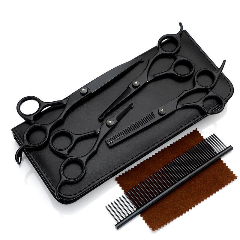 Teddy Dog 6-Inch Stainless Steel Grooming Scissors Set
