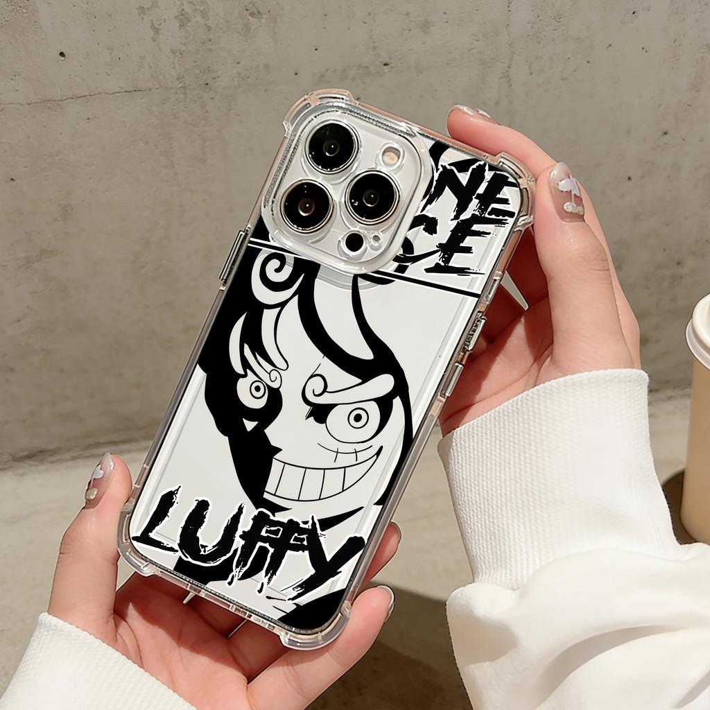 Anime Luffys Zoros AntiFall Clear Phone Case For Xiaomi Redmi 14C 13C 12C K50 K40 Note 14 13 12 11 10 9S A1 A2 A5 Pro Plus 4G 5G