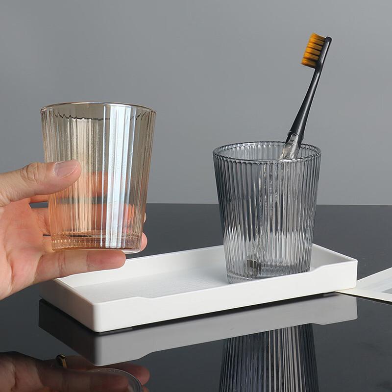 European Style Striped Glass Tumbler