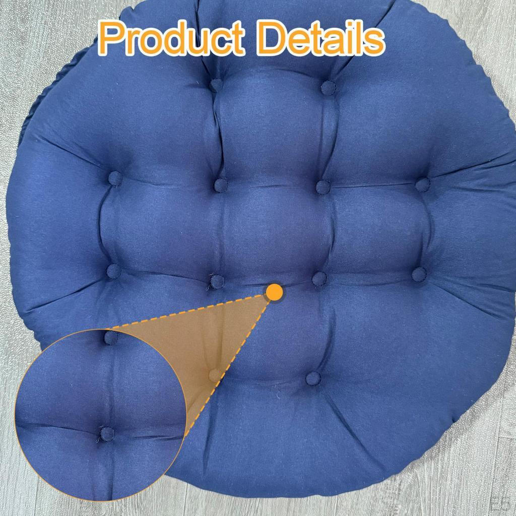 24 Inch X Patio Seat Cushion, Chair Pad, Washable, Round, Removable, Waterproof, Outdoor