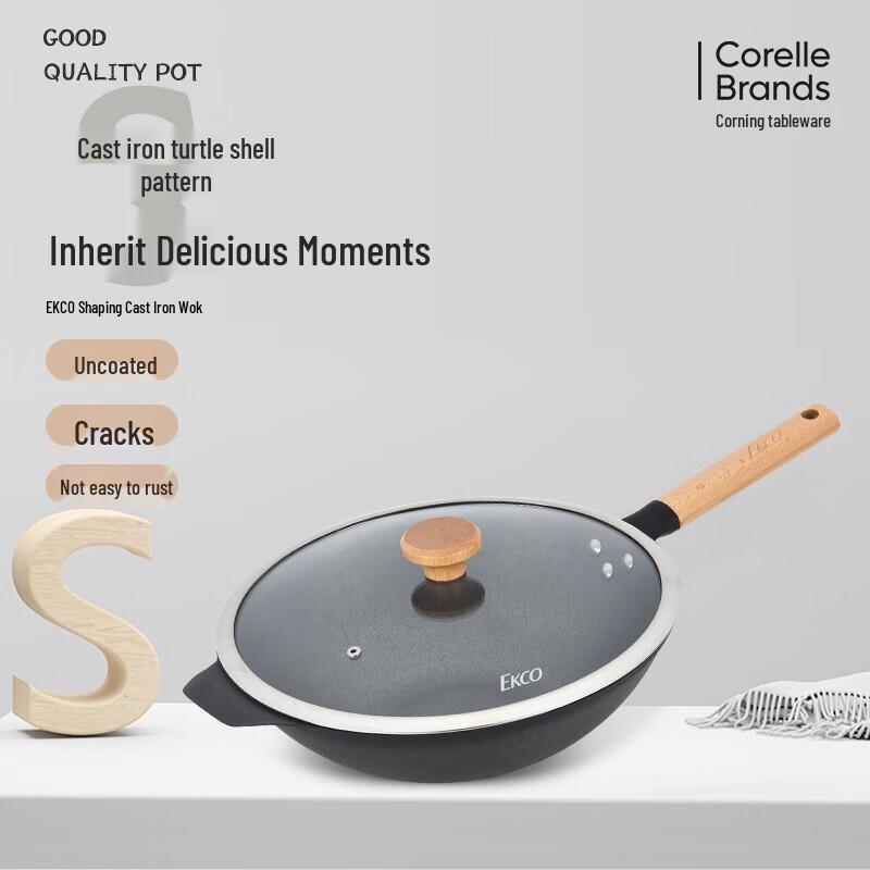 EKCO Cast Iron Wok