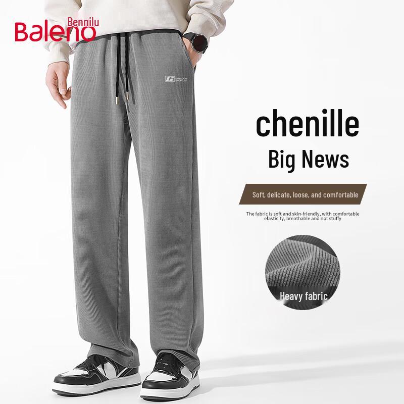 

Baleno Men s Chenille Loose Fit Casual Pants 3XL