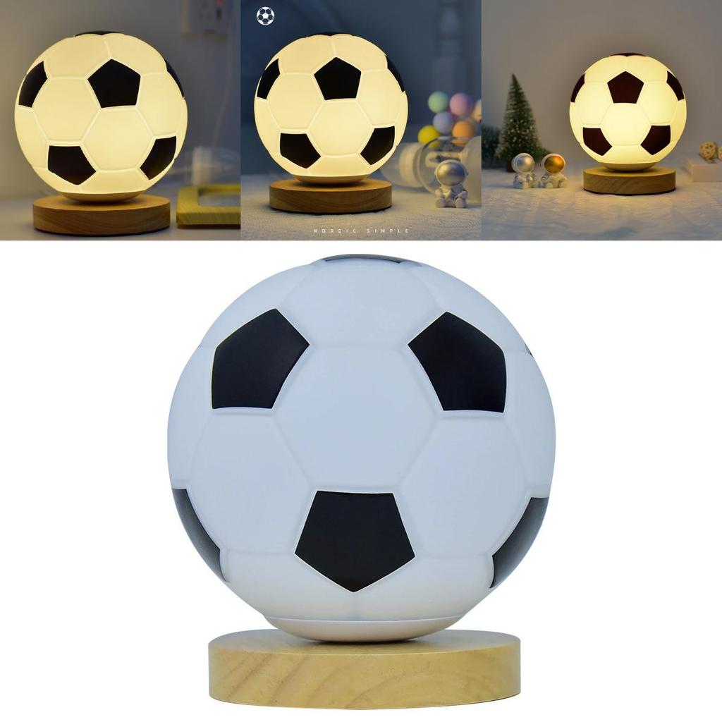 Football Glass Night Lamp Light For Home And Gift Decorations