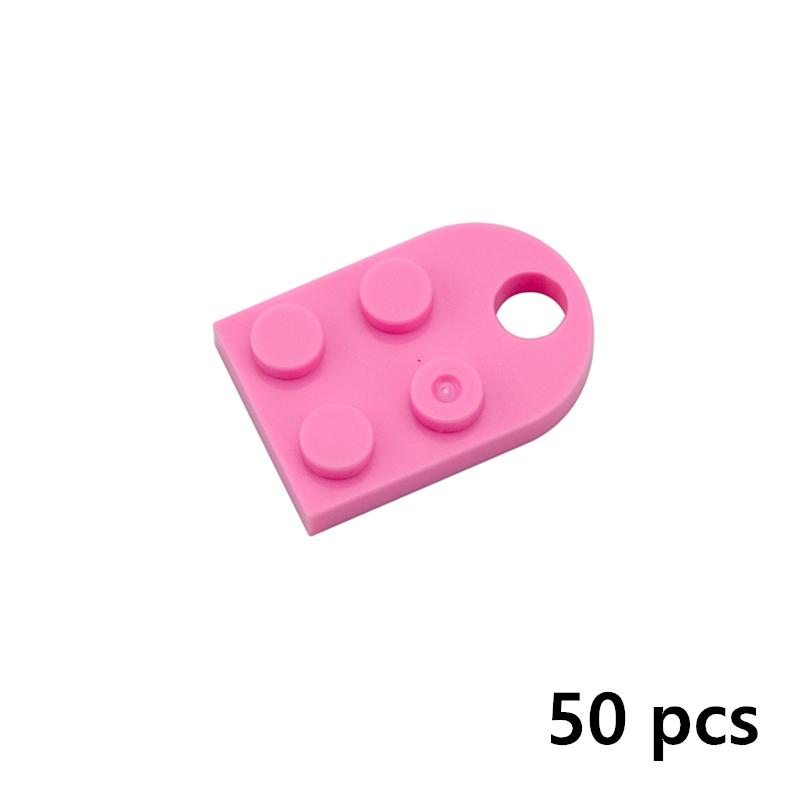 50 Stück Stein 3176 Modifizierte Platte 3x2 mit Loch Bausteine Teile Herz Schlüssel Kreatives Modell Zusammenbauen Kompatibel Lernspielzeug