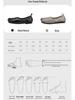 2025 Autumn Women's Retro Genuine Leather Square Toe Slip-On Ballet Flats