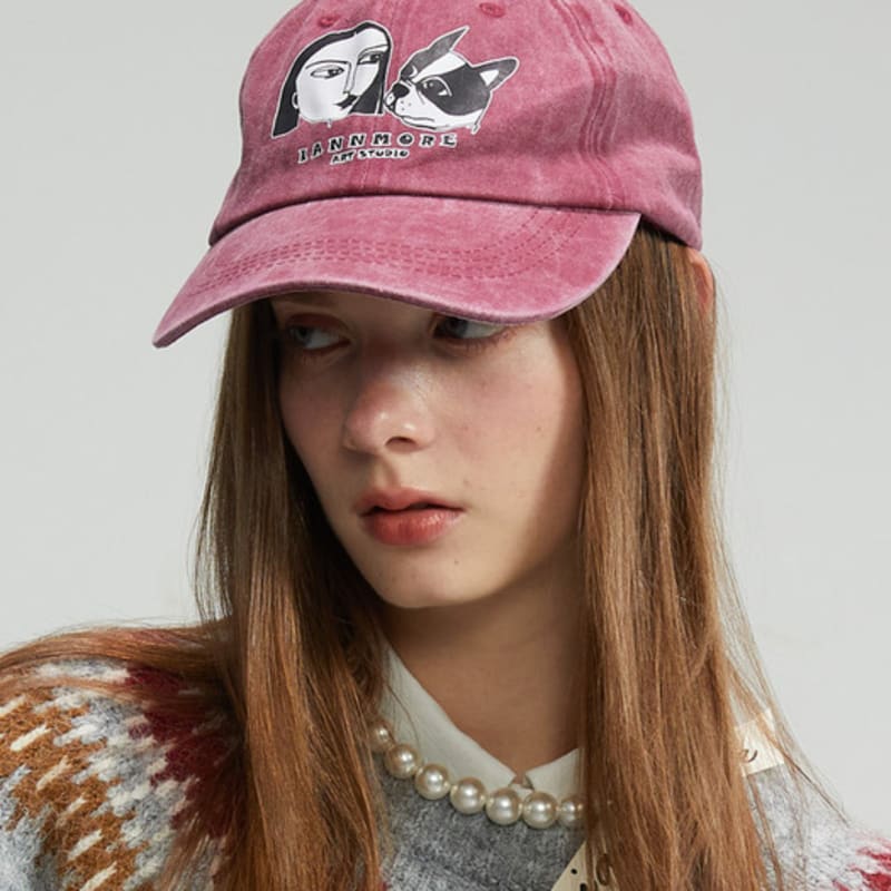 

Iannmore Signature Printed Baseball Cap(WN) Wine_FREE