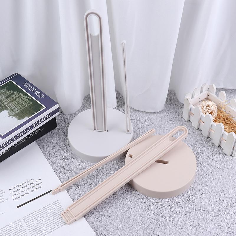 Vertical Roll Holder Paper Shelf Desktop Towel For Kitchen Tissue Punch-Free