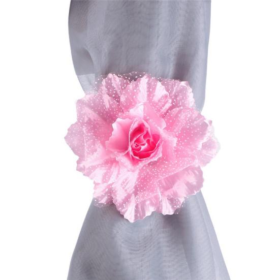 1 pár závěsů na závěsy krásný květinový držák závěsů na okna držák závěsů Průsvitný popruh Domácí dekorace Příslušenství pro obývací pokoj