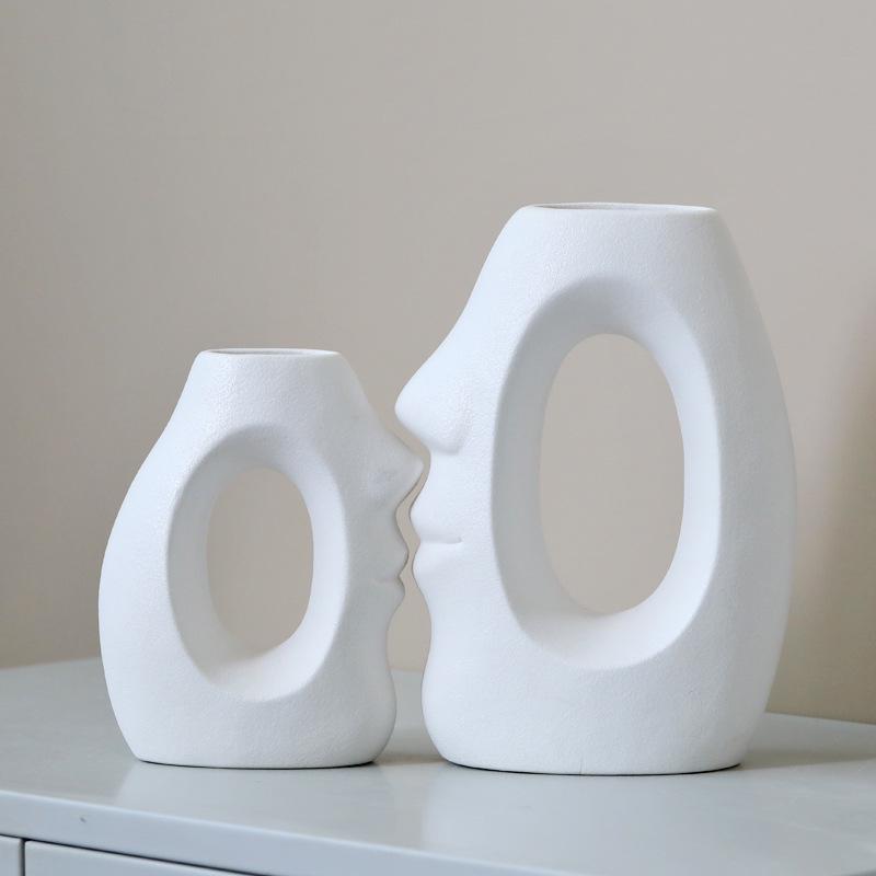 European Ceramic Vase for Home Décor: Ideal for Living Rooms, TV Cabinets, and Wine Cabinets - Perfect for Dried or Hydroponic Flowers
