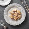 Creative Texture Ceramic Disc Steak Plate Pasta Plate Salad Plate Dessert Plates Snack Plates Restaurant Specialty Tableware