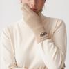 RECLOW FLUFFY LOGO GLOVE BEIGE