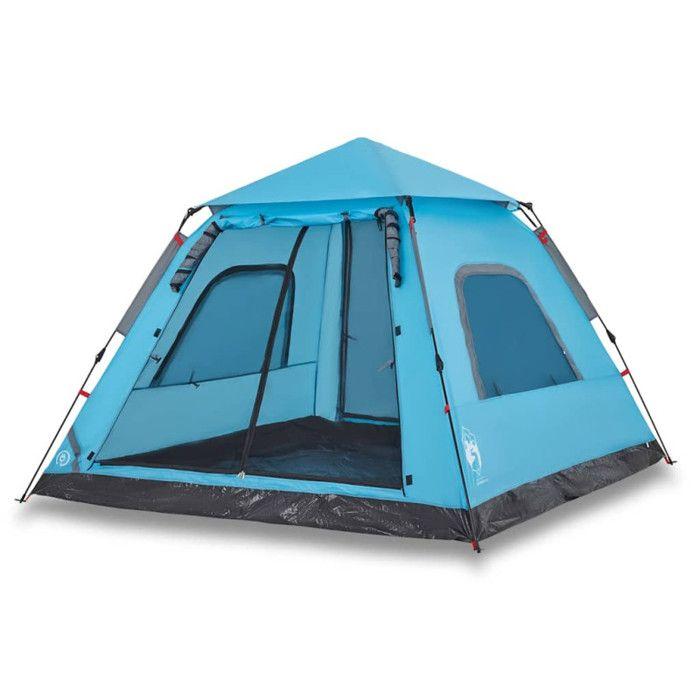 VidaXL 5 Person Dome Camping Tent Blue Quick Release, Tent, Camping Shelter, Garden Shelter, Garden Tent, 4004147