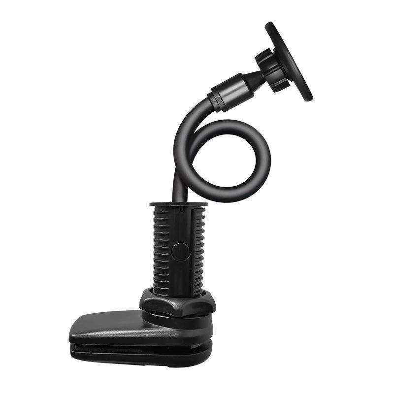 Magnetic Spiral Base Clip-on Phone Holder чёрный